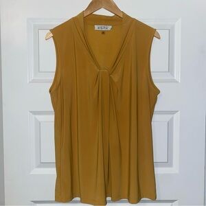Kasper Women's Gold Sleeveless Blouse